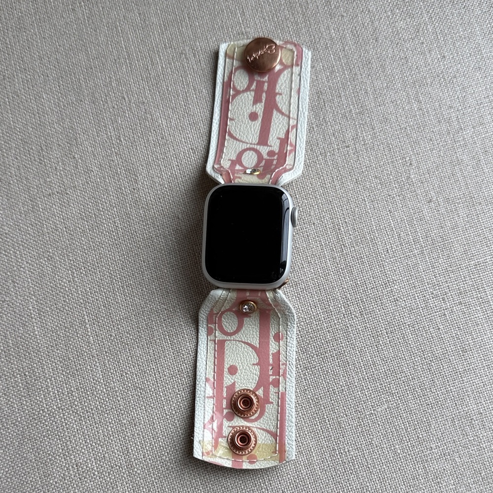Spark*L Upcycled Dior Elegant  Designer Band - Cream and Pink